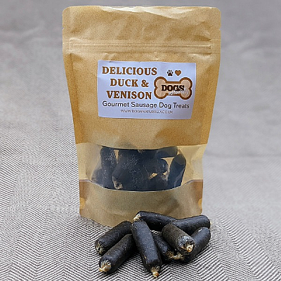 Delicious Duck & Venison Sausage Treats 350g